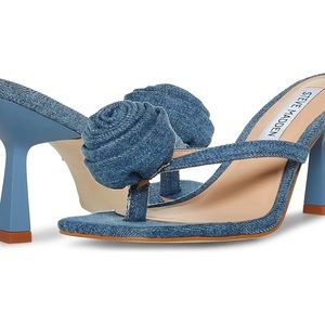 Steve Madden Jannie Heeled Sandal (6) in Denim